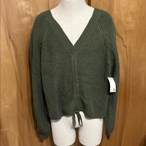 Sonoma Women's Olive Green Sweater